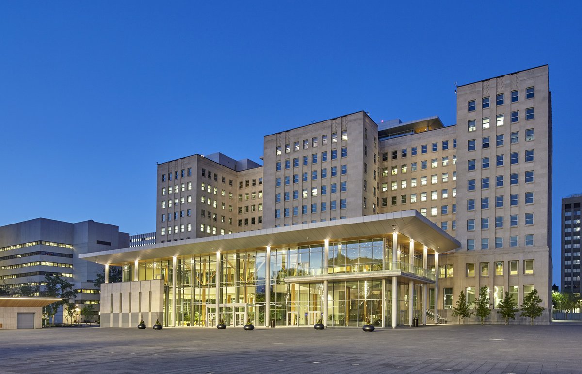 The Renewal Project launched by Premier Stelmach took a diamond in the rough and created a gem all Albertans can be proud of. The project preserved Alberta heritage while creating a functional, sustainable and beautiful building with a LEED Gold rating.  #ableg 2/3