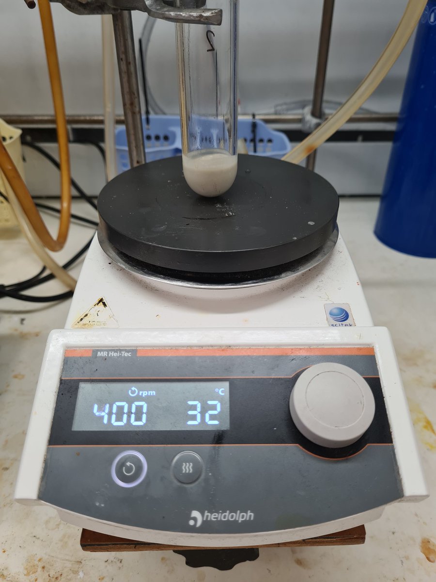 'The reaction was stirred at room temperature on a warm November day' #realtimechem