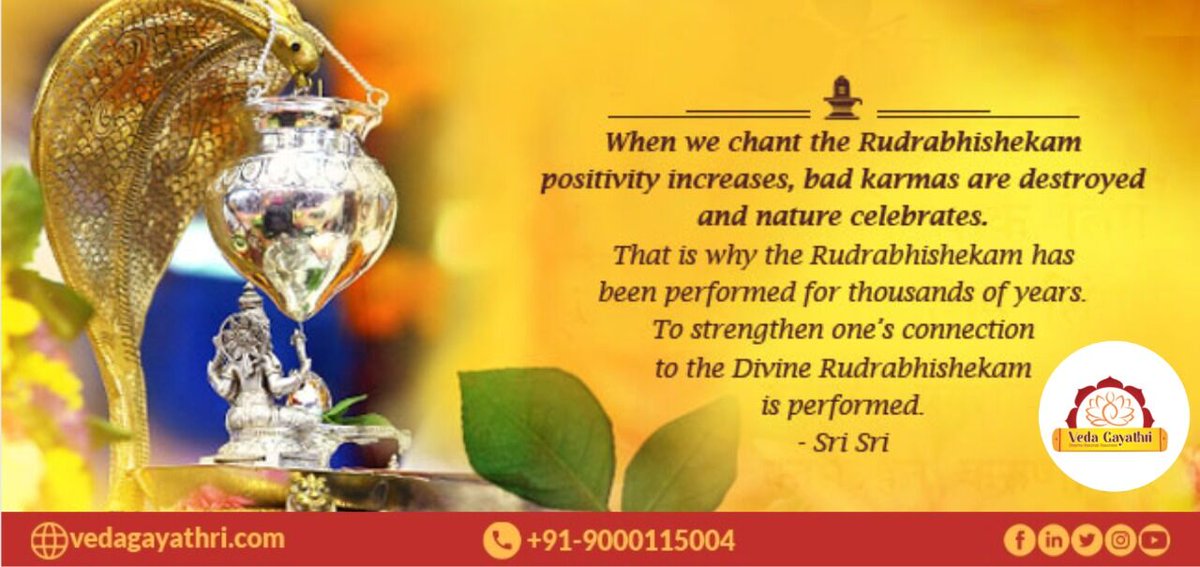 The Most powerful #RudrabhishekamPooja to #alleviate one's sins and to bring prosperity in one's family which narrates the powerful qualities of lord shiva

Contact Us 📞+91 9000115004  / ✉ info.vedagayathri.com

#LordShiva #positiveenergy  #StressRelief #MahaRudrabhishekam