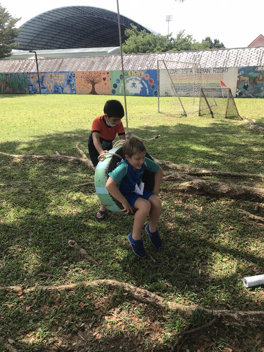 Authentic action taken by KG students-including planning, designing and reflection-has created the latest tire swing. Throw in a power tool and it doesn’t get much better #uwcthailand