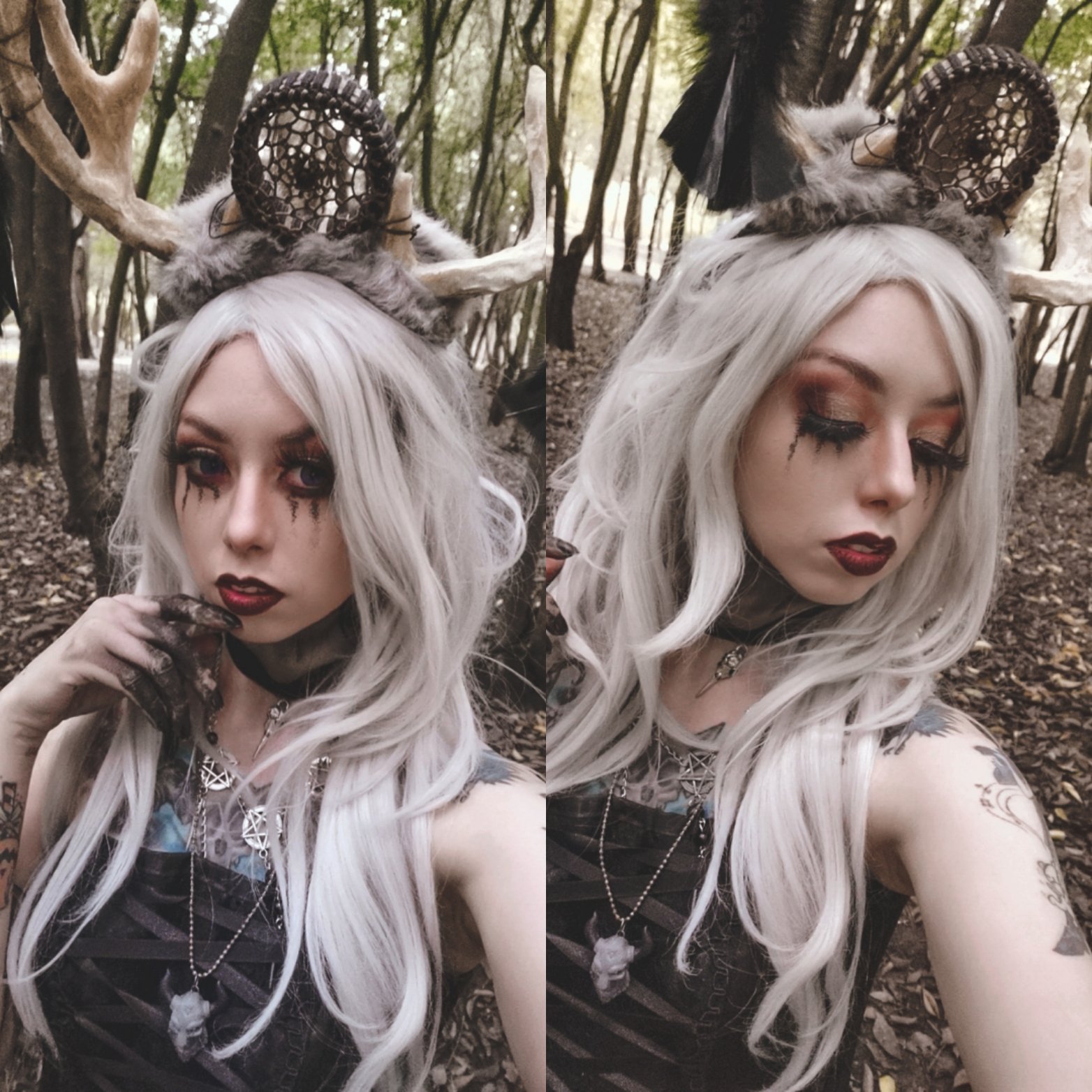 sne hvid oxiderer skat Killian Hollow on Twitter: "🍂PAGAN WITCH🍂 Another witchy makeup, this  photoshoot was a trip in the forest and the results was amazing, we also  played with fire #witch #makeup #pagan #artistsontwitter #makeuplooks #