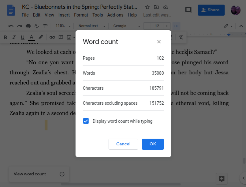 Author_KCollins's tweet photo. 35K into #NaNoWriMo2020, only have 15K left!
#AmWriting #NaNoWriMo #2020 #PerfectlyStated #Series #MultiAuthor #MultiGenre #TheStruggleIsReal #MyPoorCharacters #INDIEpendentBookServices #AuthorKristenCollins #BluebonnetsInTheSpring #PNR #Fantasy #IndieAuthor #TheFirstDraft https://t.co/2JPbrryT6B