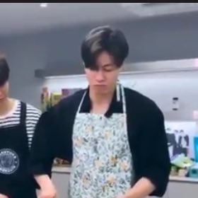 His pout when he concentrates