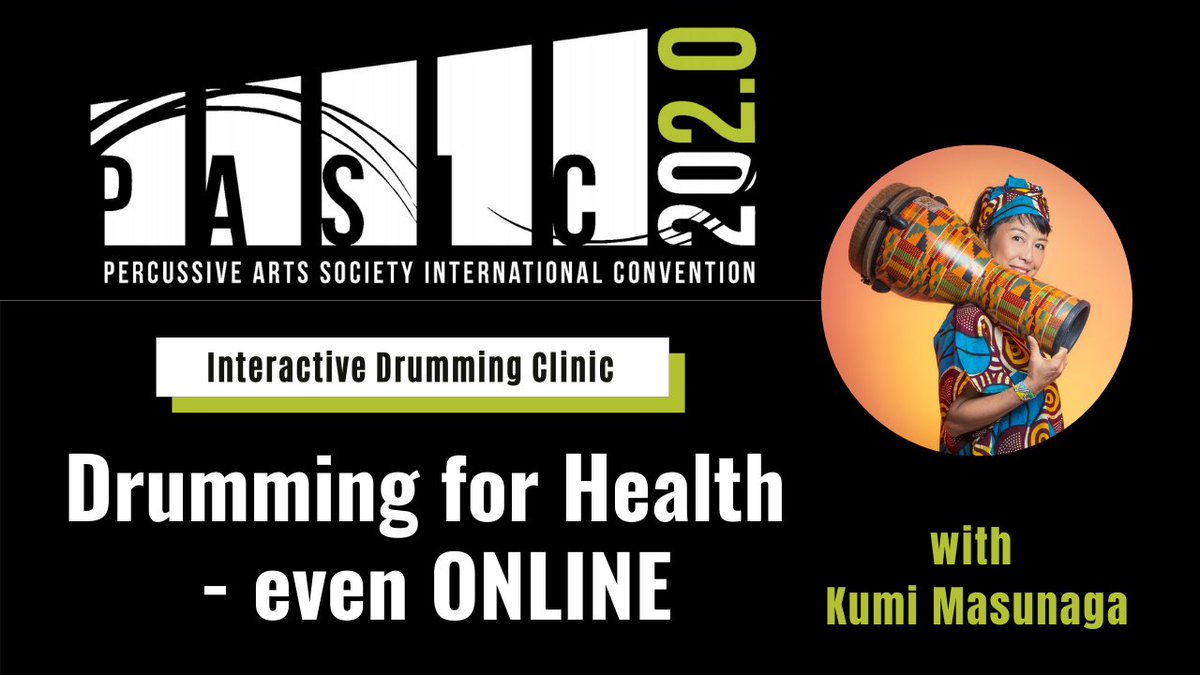 DrumJamHK's tweet image. &quot;Kumi&apos;s session was relevant, thoughtful, clear, professional and most of all, IT WAS FUN! She exceeded our expectations!&quot; Drum Jam Founder, Kumi Masunaga received this great testimonial from Percussive Arts Society&apos;s co-chair this week! 
#HealthRHYTHMS #PASIC2020 #KumiMasunaga