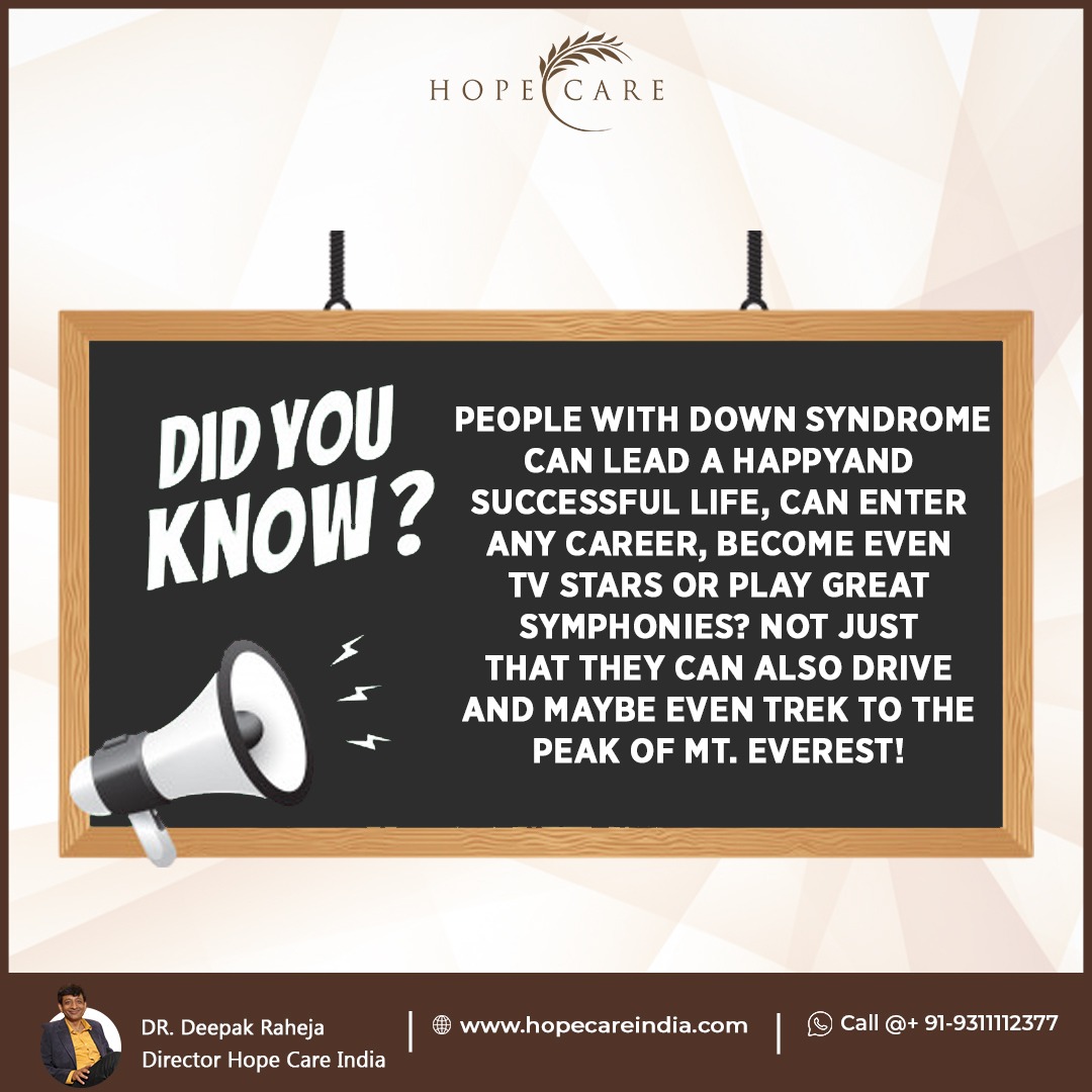 It is a genetic disorder caused when abnormal cell division results in an extra full or partial copy of chromosome 21. It is important that we treat these patients with a lot of care and warmth without being judgmental. 
#DownSyndromeAwarenessMonth
#downsyndrome