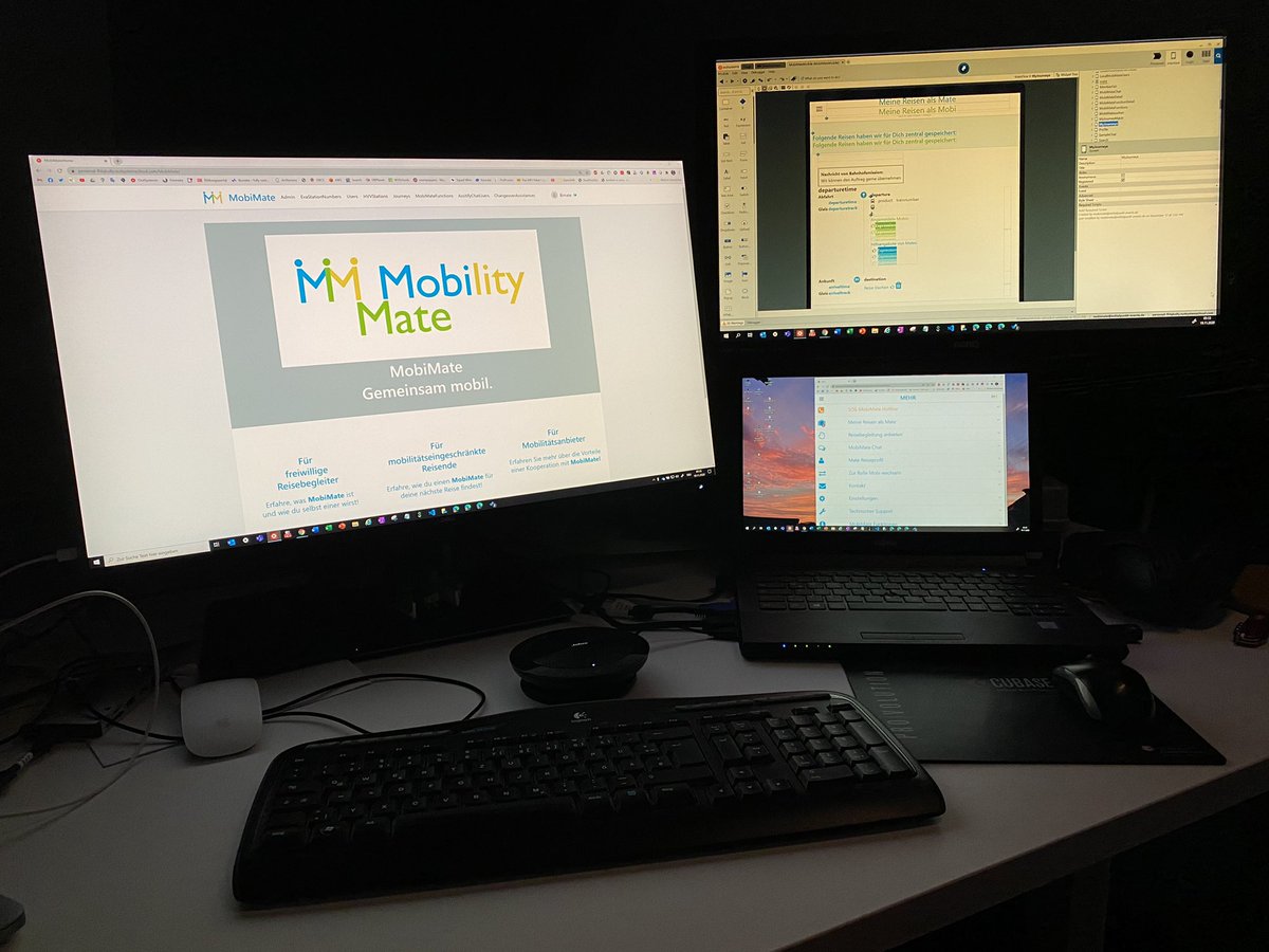 SaxoTom's tweet photo. Schichtbeginn für ein wunderbares Projekt, nämlich @mobimate_eu
Und auf Wunsch eines Einzelnem @derPUPE @bahnfahn dieses Mal mit etwas mehr Inhalten.
LowCoding mit @OutSystems #movingIDEAS #mobimate #itsmoinhack @DBHackathon https://t.co/1K6vGpfAzq