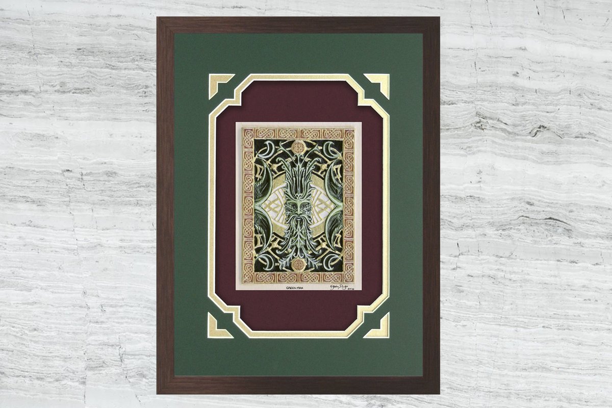 Castpaper's tweet photo. Green Man - Cast Paper - Fantasy art - Celtic Knot work - Cernunnos - Pan - Sylvanus - Puck https://t.co/EB43rwz5VB #giftideas #Art #CastPaper https://t.co/xCbsKKagTn
