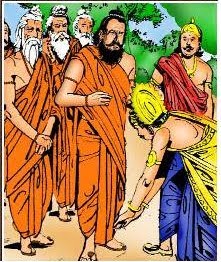 Story Of Ambarisha, a great king and a great devotee. He observed fasting on every Ekadasi and on the next day (Dwadashi) as per the practice he would end fasting. Thus on One Dwadashi day when Ambarisha was about to end his fasting Rishi Durvasa came with his disciples.
