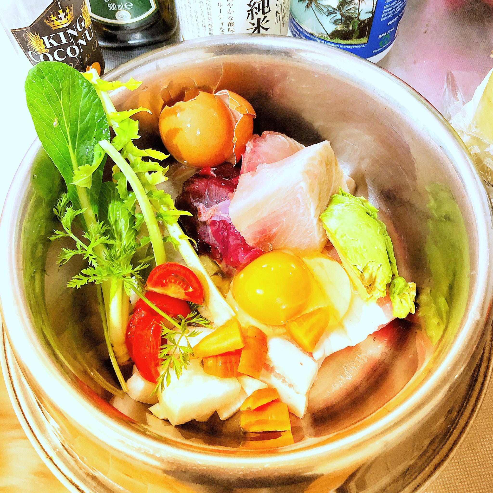 唐鎌 梨椰 今日のわんごはん お魚 しいら 猪肉 豚肉 卵 卵殻 アボカド 小松菜 大根 葉も 人参 葉も トマト オリーブオイル ココナツオイル 手作り犬ごはん 犬のローフード 犬生肉食 犬の栄養ごはん 唐鎌 梨椰 今日のわんごはん お魚 しいら 猪肉 豚肉 卵 卵殻 アボカド 小松菜 大根 葉も 人参 葉も トマト オリーブオイル ココナツオイル 手作り犬ごはん 犬のローフード 犬生肉食 犬の栄養ごはん