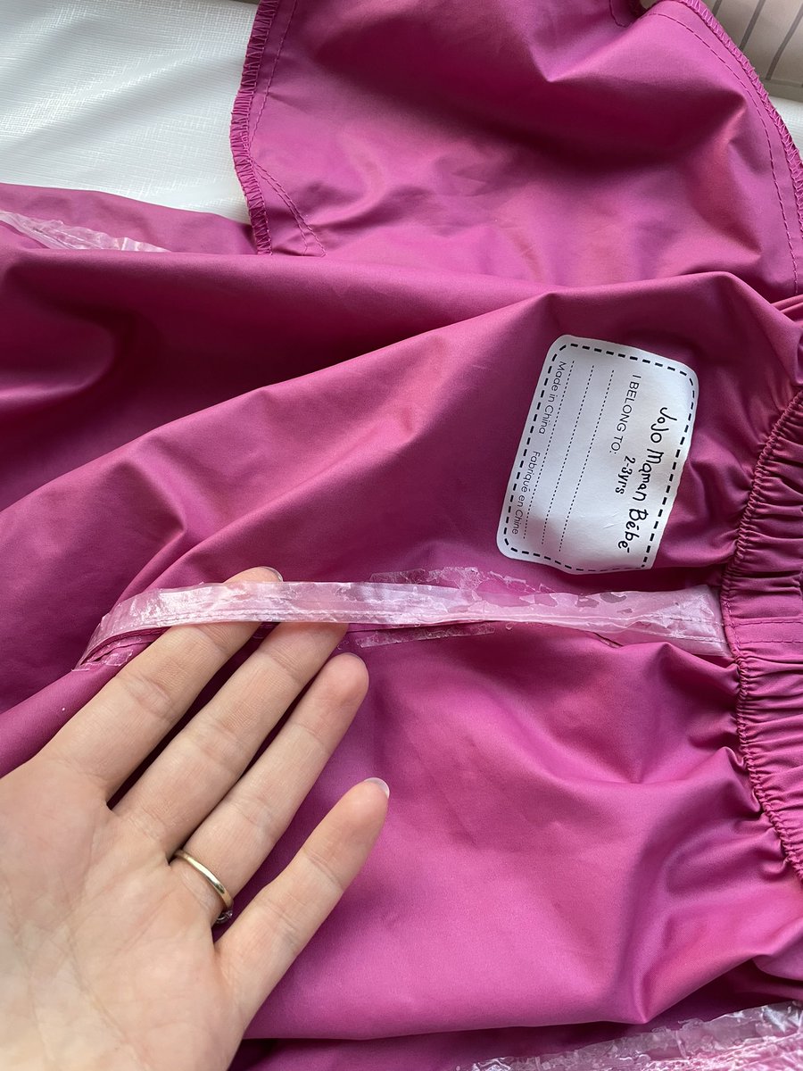 CarmRandall's tweet photo. @JoJoMamanBebe Hi. These are brand new. I used them for the first time a few days ago and washed them on a delicate cold setting. The inside waterproofing tape has completely come away from the seams. https://t.co/ytDlfI6xVg