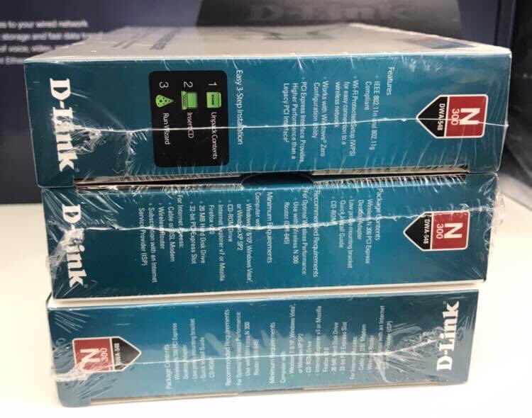 Georaine's tweet photo. The DWA-548 Wireless N300 PCI Express Desktop Adapter lets you connect to your wireless network with faster speeds and from greater distances
Going at K15,500.00
☎️: +265(0) 995 470 174
#DWA_566 | #Wireless #N300 #Dual_Band #PCI_Express #Desktop_Adapter | #Wi_Fi_Adapters. https://t.co/3BLkXyYtMY