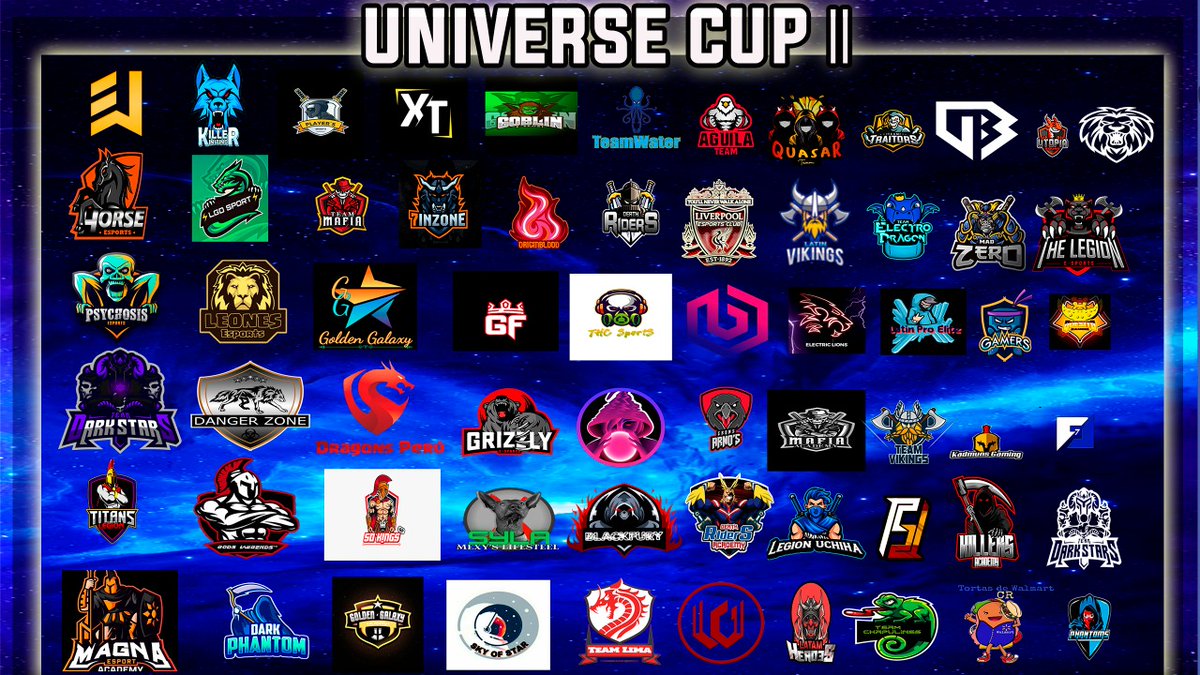 Presentamos a los equipos que estaran participando por llevar la 2da edición de la #universeleague y clasificarse a la liga y supercopa, le damos la bienvenida a estos 65 equipos
Agradecemos el diseño @AlphaSpoiler1