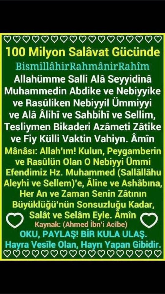 @eminecelik621 @emn_rl @__Asalet_34 @_Medine_Gulu_ @Birgaripbirfani @Lavanta_12 @RThesabidirRTE @TEKHEDEF2023AK @mahmutalitunce1 @sabrigunes001 @HuriyeK02501269 @MHRGZLM90518819 @hassa61 @d_cakaroglu @kartal64_18 @C1972Cicekdag Vealeykümselam SABAHULHAYR Nur yğzlüm🕋🤲🏾🌹