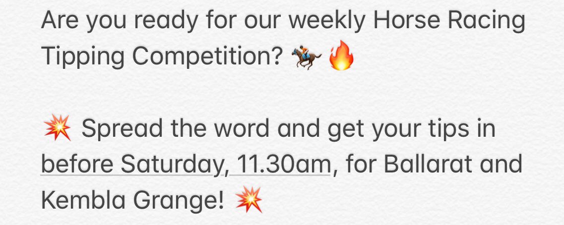 Funters3's tweet photo. ☀️🌴 Happy hot Thursday, #Funters! 🥵🤪

#free #weekly #horseracing #tipping #competition #fun #funting #punting #Burnley #MoonahLinksGolf #SimplyFreshFruit #Sportsbet #MelbRacingClub #MelbourneRacingClub #MooneeValleyRacingClub #Ballarat  #KemblaGrange

https://t.co/te3aeYJWqj https://t.co/AVH2IwDCGk