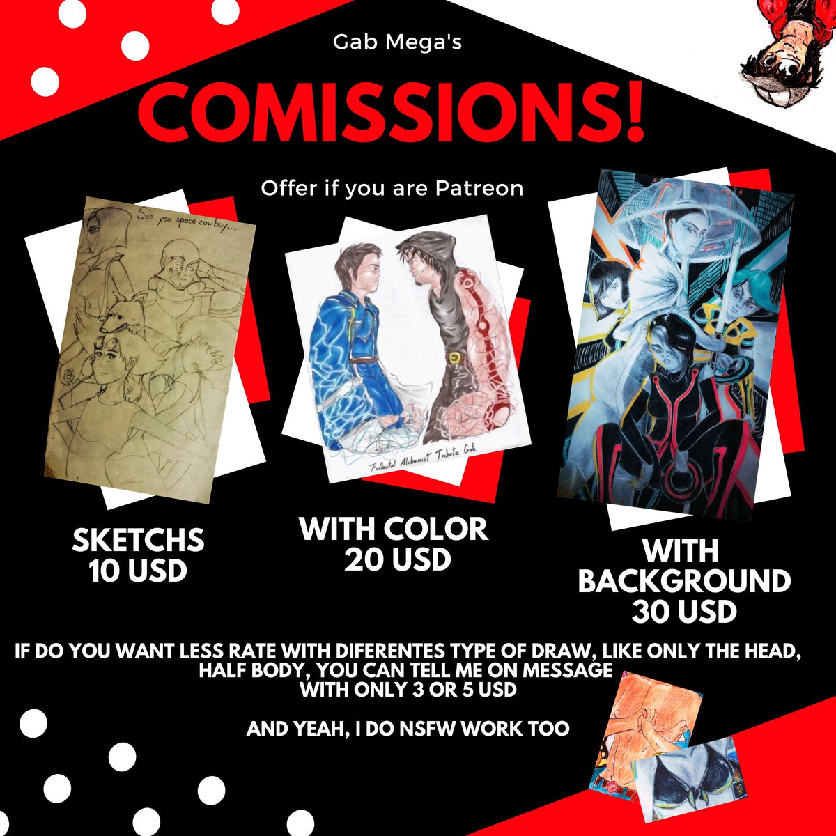 Gab Mega Comissions Open Geceron Twitter