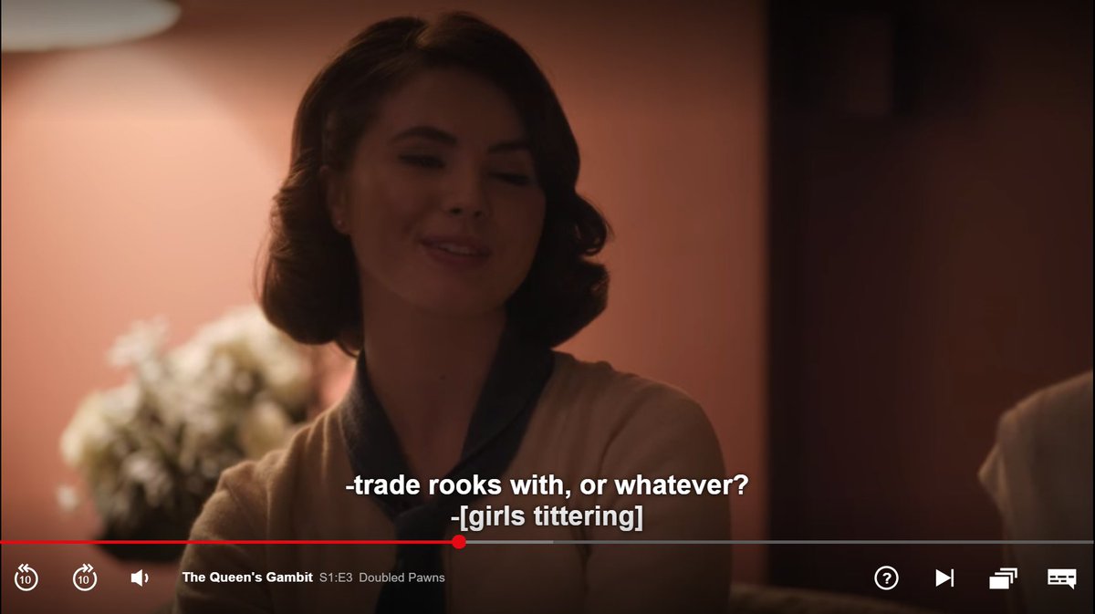There's a tactic in chess called a "fork", and you went with "trade rooks" as your euphemism?I'm very disappointed in the writers of this show.