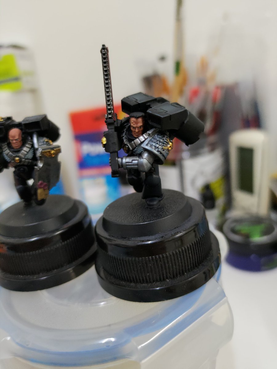 Noirkira's tweet photo. Deathwatch WIP 

#PaintingWarhammer https://t.co/XeYRkyp9Kv