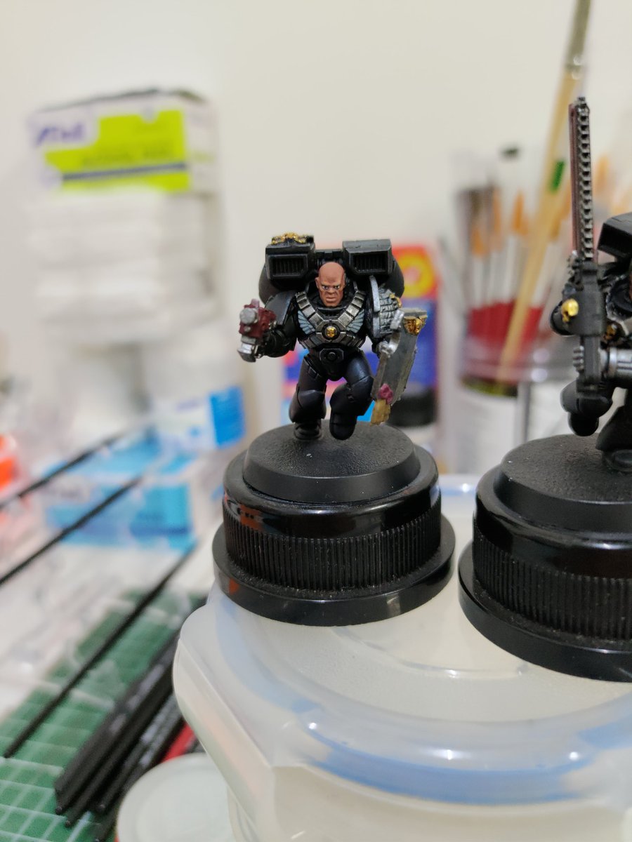 Noirkira's tweet photo. Deathwatch WIP 

#PaintingWarhammer https://t.co/XeYRkyp9Kv