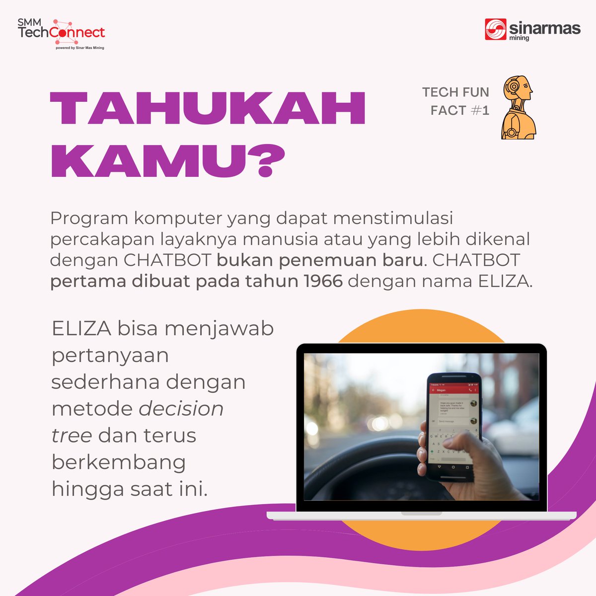 Techconnectid's tweet image. The chatbot has a rich, mixed history. Now, the applications for the technology are expanding beyond customer service into deeper problem solving.
#TechFunFact