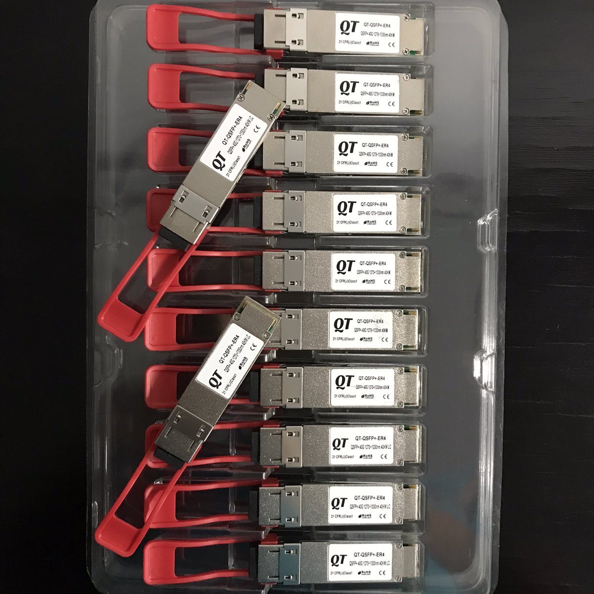 qonitech's tweet photo. DELIVERY
.
40G QSFP+ is a hot item, this product QT-QSFP+-ER4 support long range up to 40KM.
Customer Satisfied = Repeat Order.
.
#transceiver #fiberoptic #qsfp #40g #cwdm #wdm #cisco #juniper #mikrotik #huawei #zte #networking #telecom #telecomunication #optical https://t.co/PgHA6DPIo0