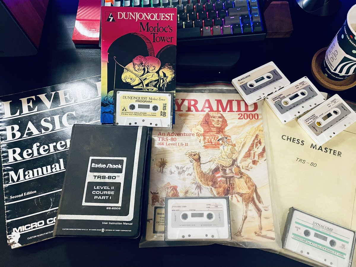 writingmichaela's tweet photo. My #TRS80 collection grows! Received a M3SE and other great accessories from a new friend up north. Excited to play with it all this weekend! πΉ #vintage #vintagecomputer #vintagecomputing #retro #retrocomputing #retrocomputer #tandyradioshack https://t.co/cBZaPD5qBc