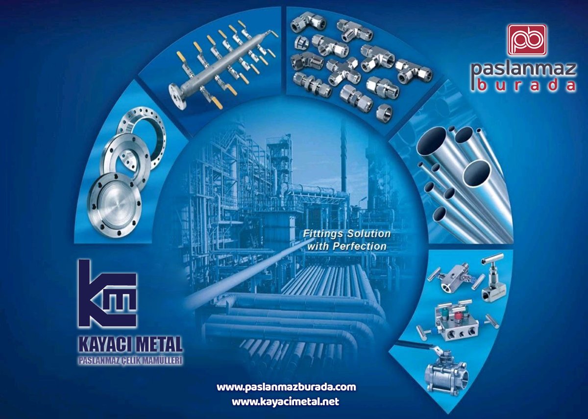 kayaciltd's tweet photo. Fittings Solution with Perfection.
#paslanmazcelik #paslanmazçelik #stainlesssteel #çekmeboru #dikişsizboru #stainlesstube #stainlesspipe #seamlesstube #seamlesspipe #hidrolikboru #hydralicpipe #devreborusu #hatborusu #sistemborusu #linetube #enstrumantasyonborusu #Hydraulictube https://t.co/oRQ1ziXfDE
