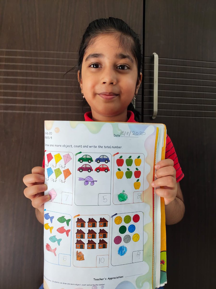 SAI_Edu_In's tweet photo. One More
Concept of ‘One More’ is very interesting for small children. To make it more, an extra object is added to a few objects. The students of KG I learnt about the concept of one more through a play way method by counting objects and adding one more to it.
#LogicalSkill https://t.co/9HHyz07luE