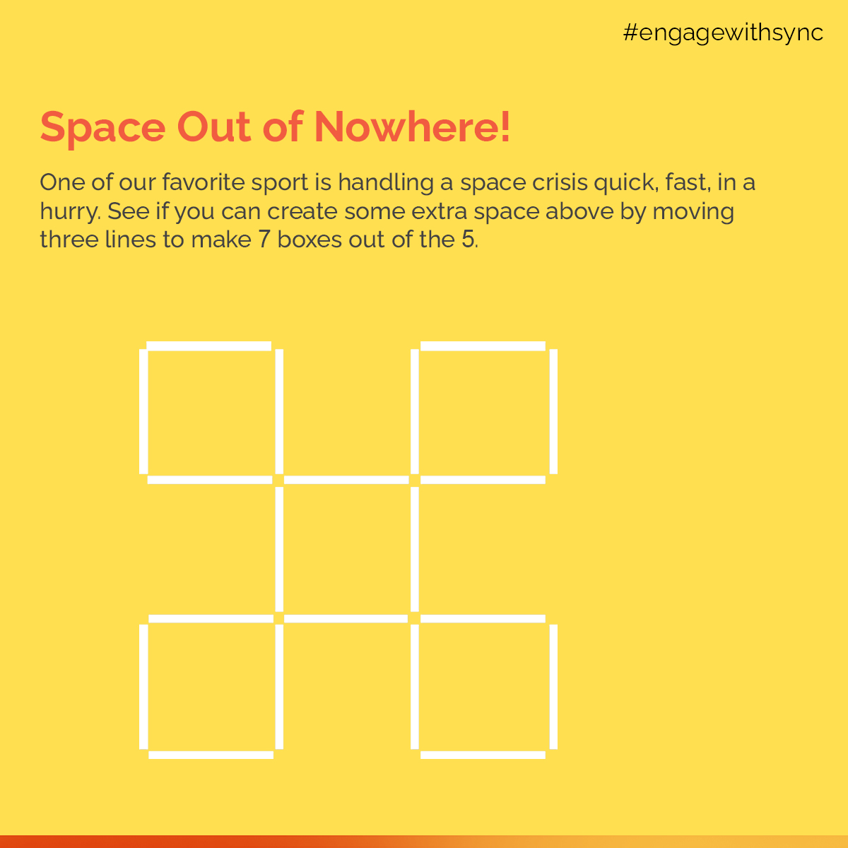 SynchronizedLtd's tweet photo. Quiz Time
Let your mind outdoors in this indoor puzzle game.
#movewithsync #workwithsync #keepitmoving #warehousingpuzzle #quiztime #Warehousing #logistics #funwithsync #smartdepot #primex #lastmile https://t.co/cFtwllEj8E