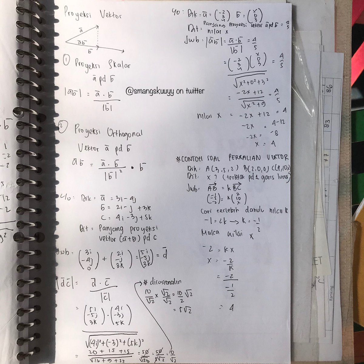 smangskuuyy's tweet photo. 📝Catatan Matematika Minat Kelas 10📝
— V e k t o r —
Sumber : Ruangguru
*Catatan lainnya cek pinned twt📌✨ https://t.co/B9fZbDPmsY