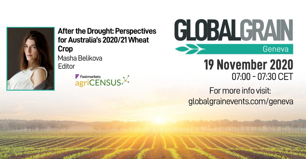 Final day of #ggGeneva is starting with <a href="/AgriCensus/">Agricensus Nepal</a> <a href="/MashaBelGrain/">Belikova Masha</a> giving you the expert lowdown on Australia's wheat crop.

You can catch the final day, as well as all the previous sessions on demand by registering at: spr.ly/6017H1xAF