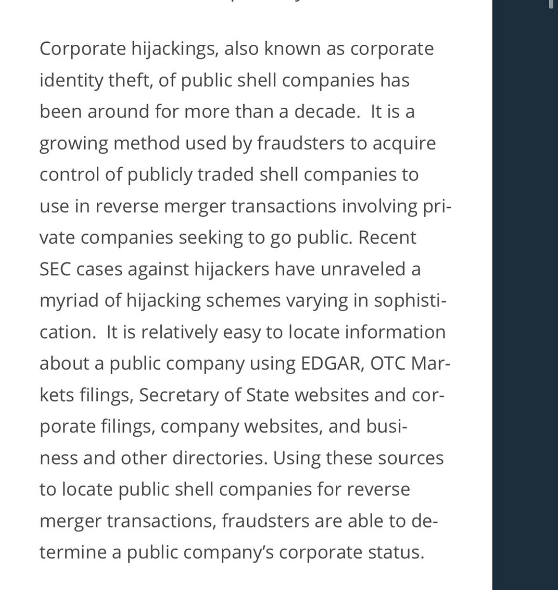 Now comes the interesting part, in a practice that’s known as “corporate hijacking” This bizzare “why the hell would a Chinese healthcare group buy a tiktok content house” transaction seems to fit the bill here by all description  https://www.gopublicdirect.com/dont-get-hijacked-public-shell-reverse-merger/