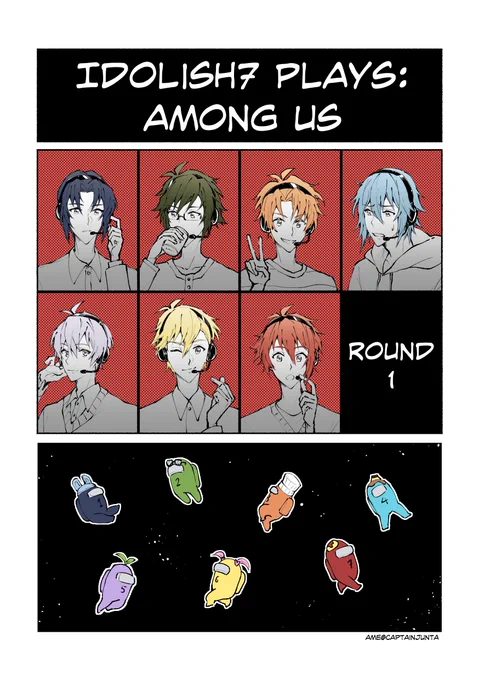 Idolish7 plays: among us 🚀 [1/?]
(read right to left) 