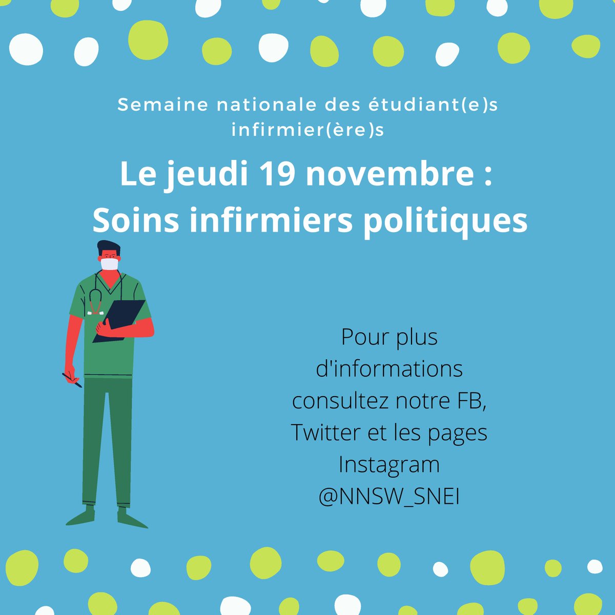 NNSW_SNEI's tweet photo. Happy Political Nursing Day // Joyeux jour des soins infirmiérs politiques #NNSW #SNEI #Advocacy #Nursing #NursingStudents @CNSA https://t.co/jrE5HiDeIg