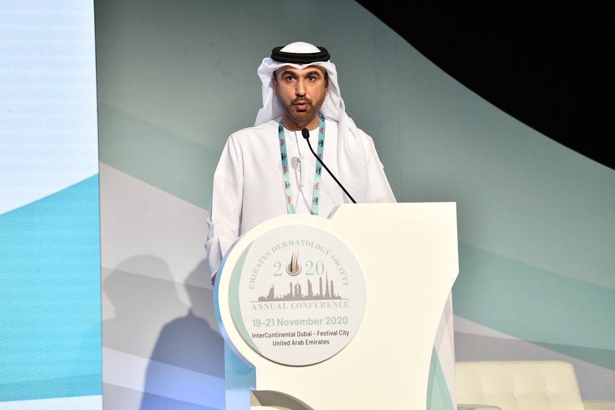 EDS_UAE's tweet photo. The commencement of the 4th annual Emirates Dermatology Society Conference with the Opening Remarks by the President of the Emirates Dermatology Society, Dr. Anwar Al Hammadi

#EDSC2020 https://t.co/gjeldX22ja