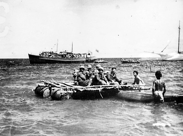 Due to Japanese air attacks luggers operated nightly. American Quartermaster troops took to the sea, aided wherever possible by Orokaiva men and local troops.From dusk to dawn, Americans and Papuans repeatedly pushed the tiny craft through waves, over coral, manually unloaded.7/
