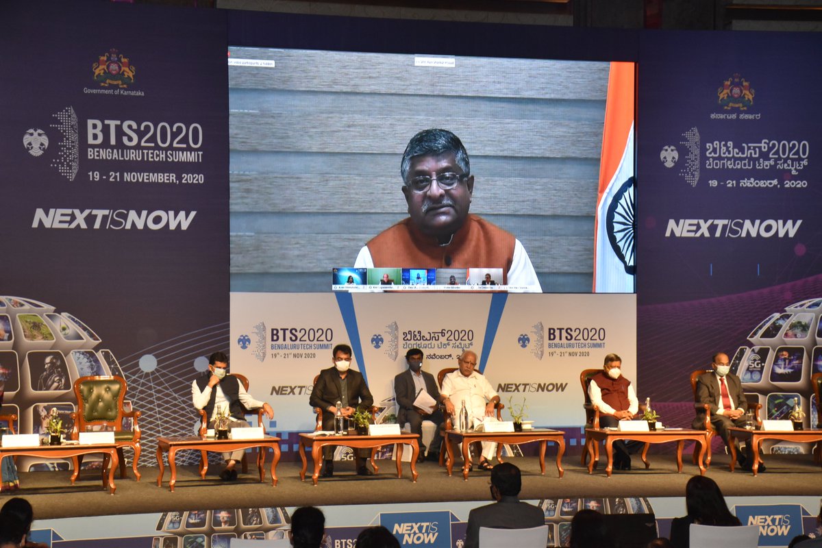 drashwathcn's tweet image. ‘I am pleased to inform @BSYBJP that Apple has chosen your city Bengaluru to manufacture their quality phones for India and abroad.’ - @rsprasad 

#BTS2020 #NextIsNow