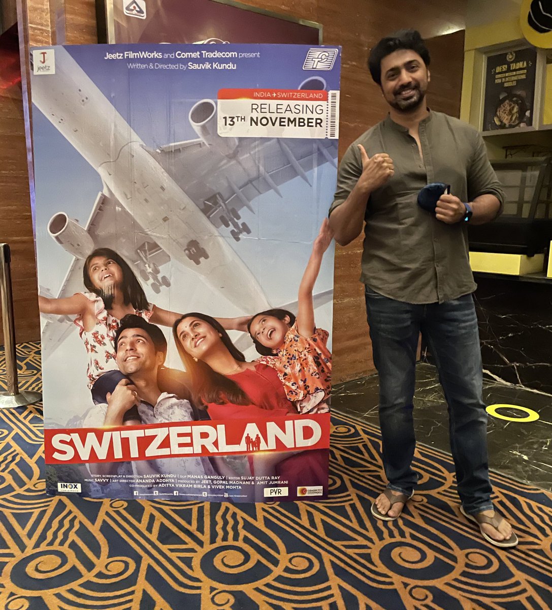 Dev (@idevadhikari) on Twitter photo Saw #Switzerland last nite..It’s a Beautiful film.Well done <a href="/itsmeabir/">Abir Chatterjee</a> n <a href="/RukminiMaitra/">RUKMINI MAITRA</a> Brilliant performance.
<a href="/savvygupta/">Savvy</a> ur BGM was adding Magic .<a href="/Sauvik_montage/">Sauvik Kundu</a> superb direction. <a href="/jeet30/">Jeet</a> Don’t know abt the Box office bcz Of the timing but this film is a SUPERHIT. Must watch👍🏻 Saw #Switzerland last nite..It’s a Beautiful film.Well done <a href="/itsmeabir/">Abir Chatterjee</a> n <a href="/RukminiMaitra/">RUKMINI MAITRA</a> Brilliant performance.
<a href="/savvygupta/">Savvy</a> ur BGM was adding Magic .<a href="/Sauvik_montage/">Sauvik Kundu</a> superb direction. <a href="/jeet30/">Jeet</a> Don’t know abt the Box office bcz Of the timing but this film is a SUPERHIT. Must watch👍🏻