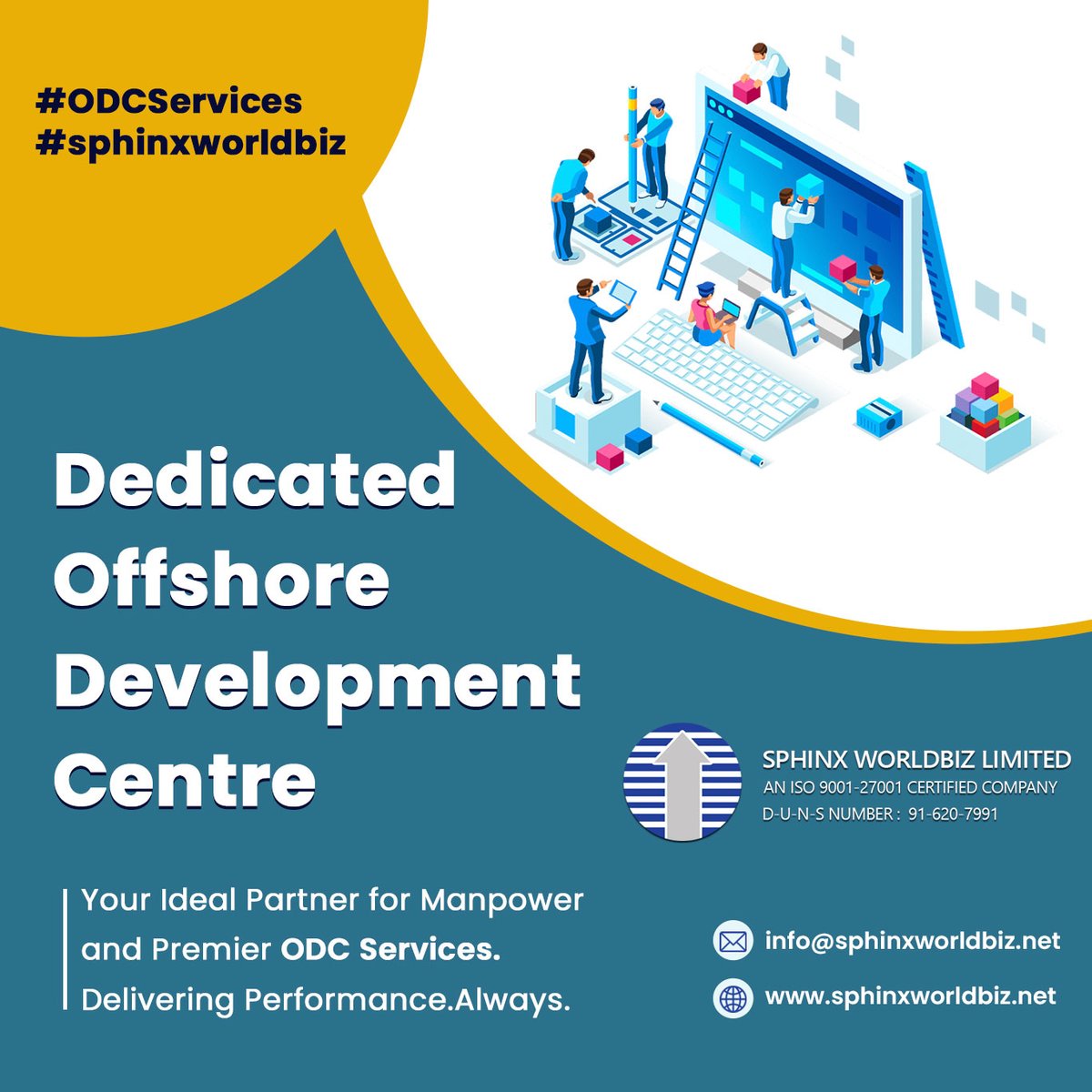 sphinxworld_biz's tweet photo. DEDICATED OFFSHORE DEVELOPMENT CENTER.
Your Ideal Partner For Manpower and Premier ODC Services.
#sphinxworldbiz #odcservices #hiredeveloper https://t.co/5lDAR7EMQp