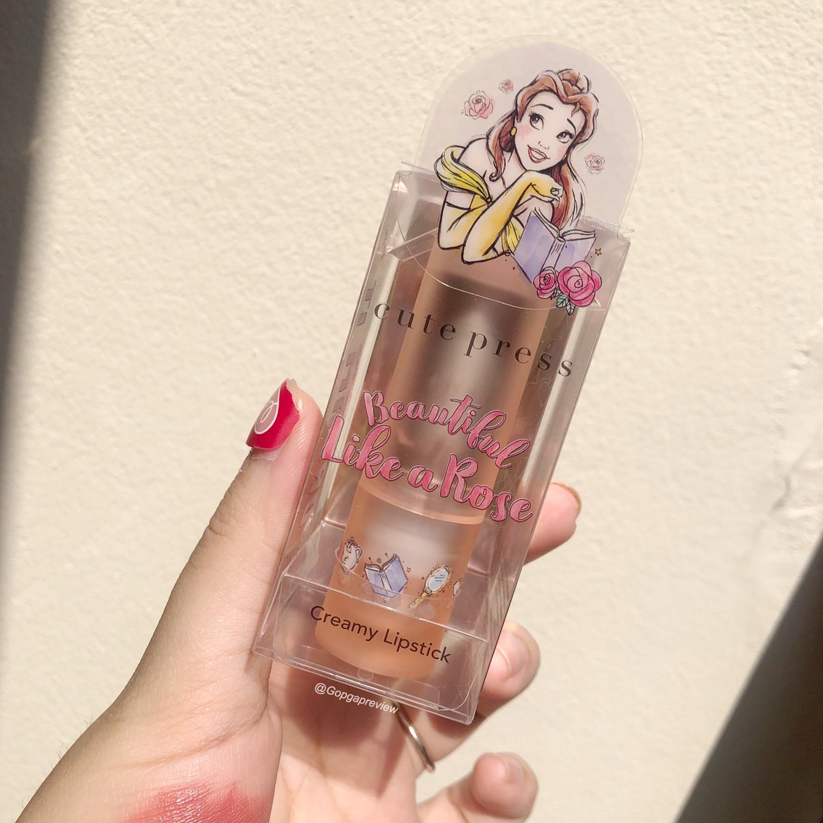 Gopgapreview's tweet photo. ลิปเจ้าหญิงเบลล์ ของ Cutepress สี 04
สีละมุนมากก ทาแล้วเหมือนสีปากธรรมชาติสุด สีชมพูนัวๆ โทนกุหลาบ ละมุนไม่ไหวว https://t.co/fN4C6QAlsW