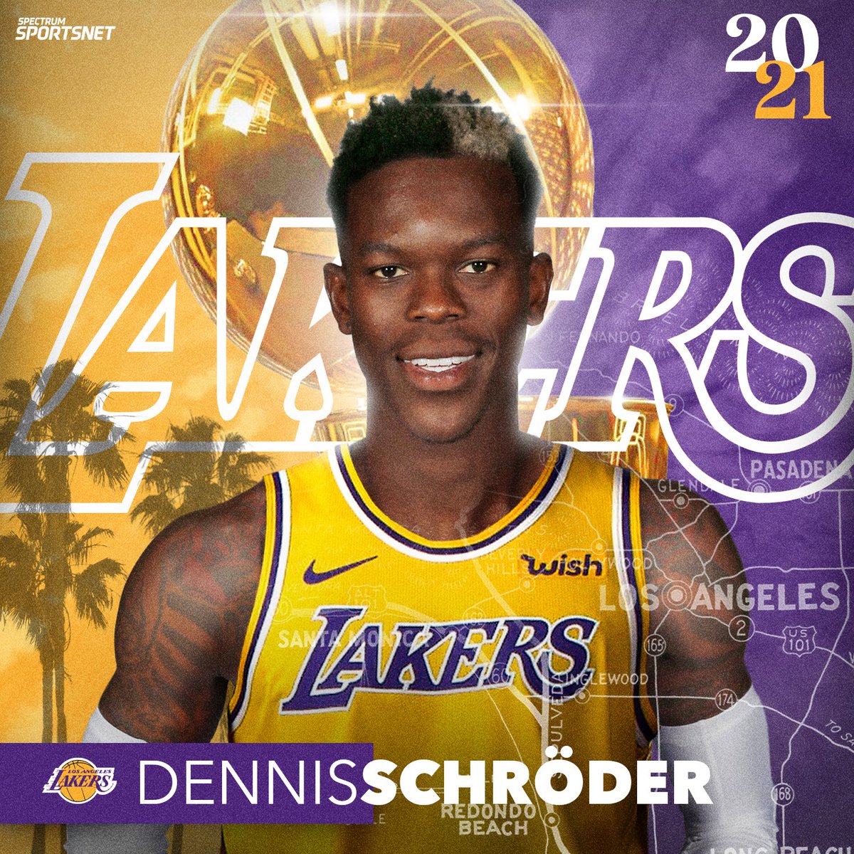 Seine künftigen teamkollegen heißen lebron james und anthony davis: Lakers Trikot Schröder - Spectrum Sportsnet On Twitter It S Official Dennis Schroder Is Now A Member Of The Lakers