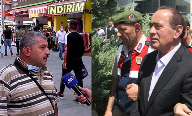 EvrenD_'s tweet photo. Soldaki vatandaş AKP'yi eleştirdiği için tutuklanırken sağdaki mafya bozuntusu anamuhalef partisi liderine tehdit ve hakaret ettiği halde elini kolunu sallayarak geziyor. 
Bunun adına da adalet deniyor...

 #MafyaBozuntusu https://t.co/K3A85gvBal