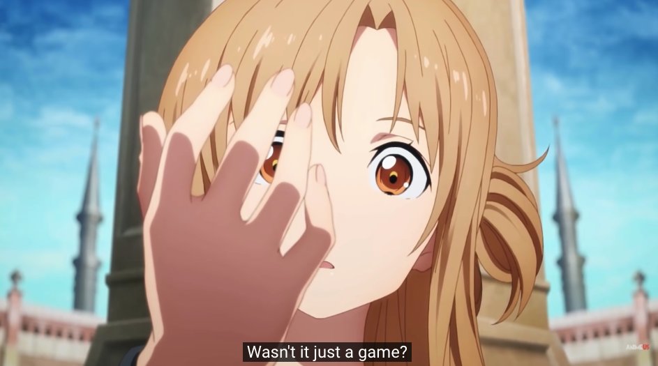 The PV starts with an anime original scene, which is Asuna logging into SAO and realizing that it feels so real despite being a game. These scenes + the scenes from the previous PV confirm that the movie will definitely start with Asuna in the real world.