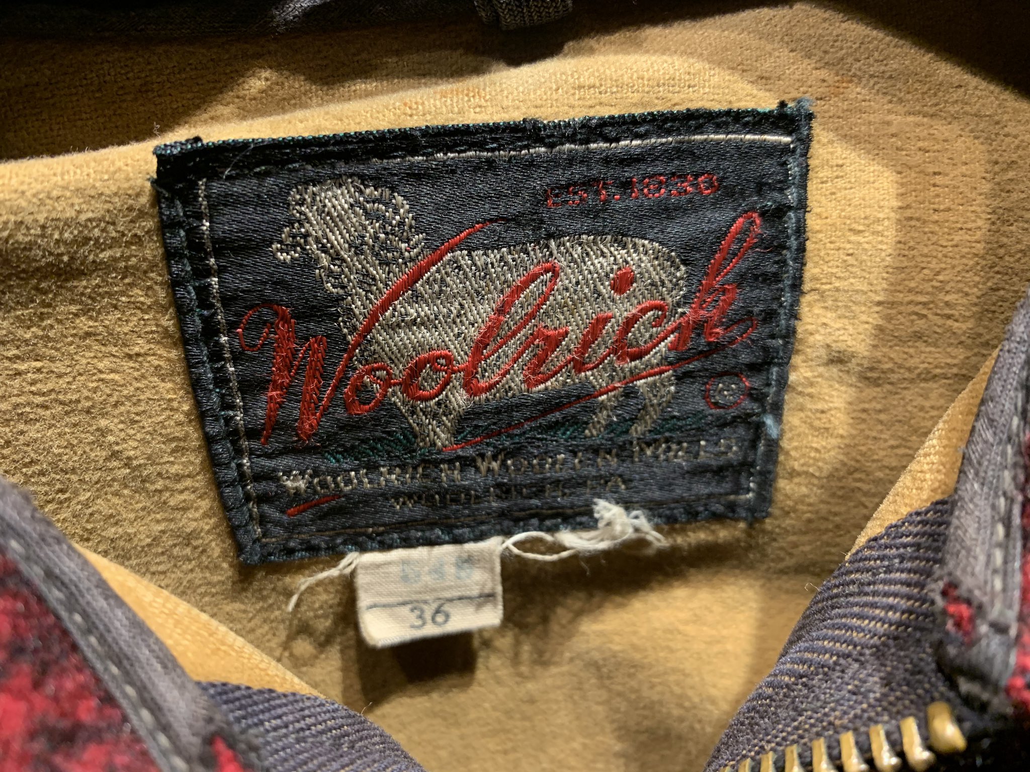 Outside Kawasaki Used Woolrich Wool Zip Jacket Size 36 Mぐらい Price Tax 60sのウールジャケット 大きな丸い襟が 良い味出してます 肉厚ウールで温かいです 川崎 川崎駅東口 古着 ユニセックス アメカジ アメカジコーデ Woolrich