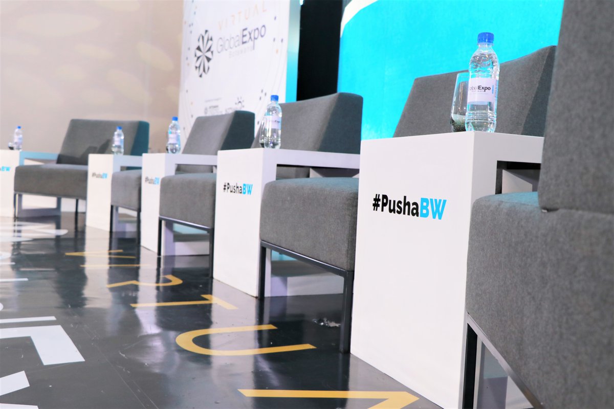 Go_Botswana's tweet photo. The stage is set for the #PushaBW forum, join us at 0900hrs on Brand Botswana, BITC and Global Expo Botswana Facebook pages or register at https://t.co/CYFt7KDEaD.

#PushaBW #GEB2020 https://t.co/rwIivdn6n7