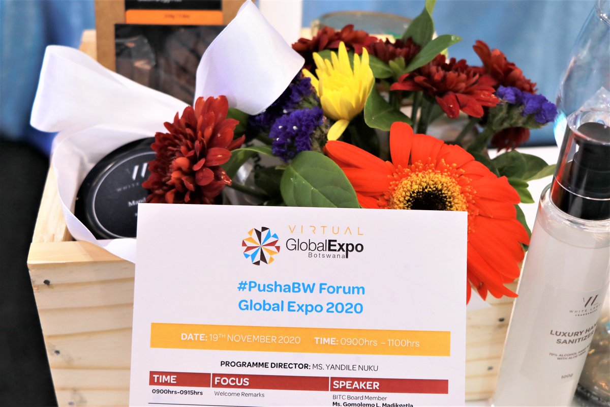 Go_Botswana's tweet photo. The stage is set for the #PushaBW forum, join us at 0900hrs on Brand Botswana, BITC and Global Expo Botswana Facebook pages or register at https://t.co/CYFt7KDEaD.

#PushaBW #GEB2020 https://t.co/rwIivdn6n7