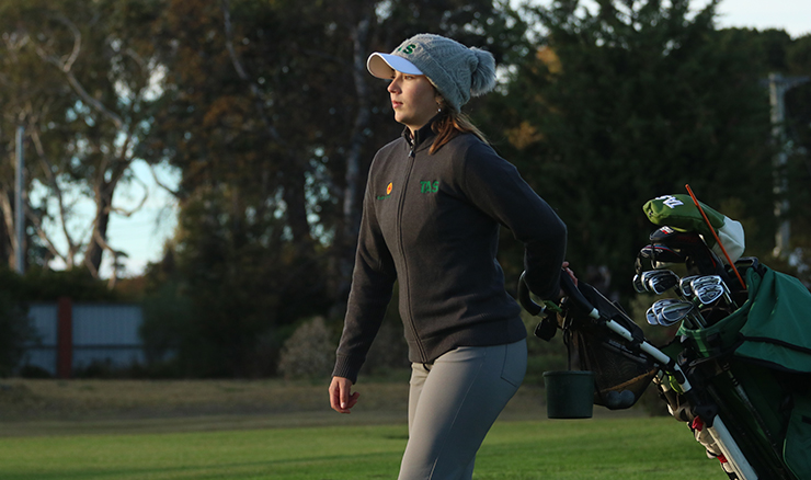 Hallie Meaburn, 17, sets out to mimic her famous grandmother Lindy Goggin and win the Tasmanian Amateur this week. <a href="/RoyalHobartGC/">Royal Hobart GC</a> <a href="/mowbraygc/">Mowbray Golf Club</a> 
golf.org.au/meaburn-aims-f…