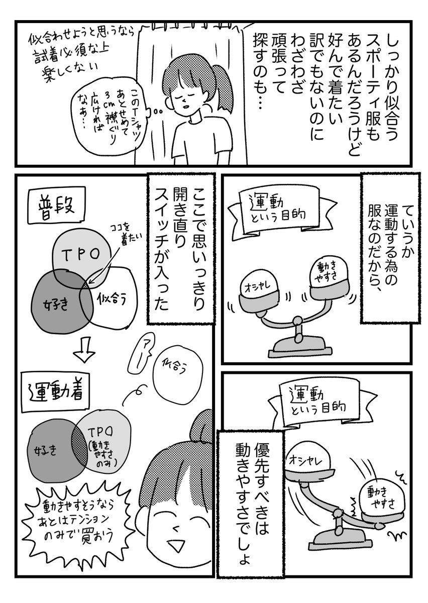 似合わない服を着る時自分がどうでもよくなる話 おまけはブログに ワンコロもちべヱの漫画