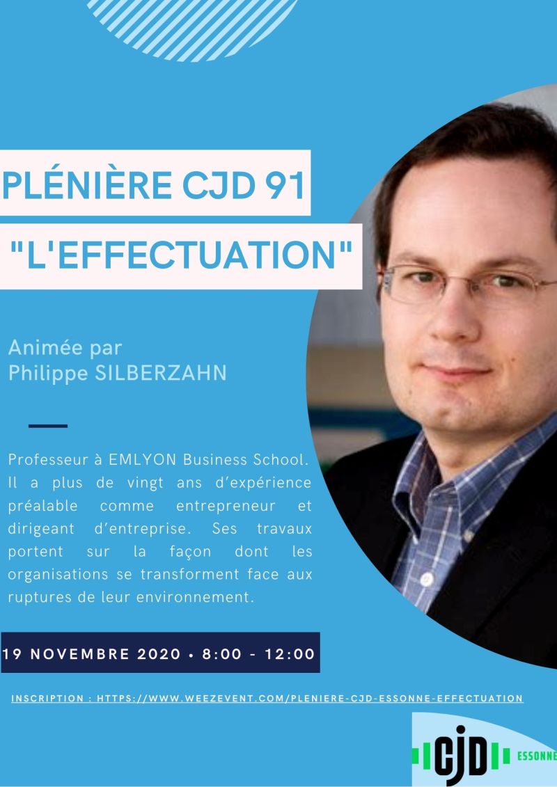 phsilberzahn's tweet photo. C'est ce matin!

"Faire face à la crise en utilisant les principes de l'effectuation, la logique d'action des entrepreneurs."

Ma conférence à l'invitation du @CjdEssonne @cjd_france suivie d'un atelier

https://t.co/itMKstxBUB https://t.co/Jjujjm4COv