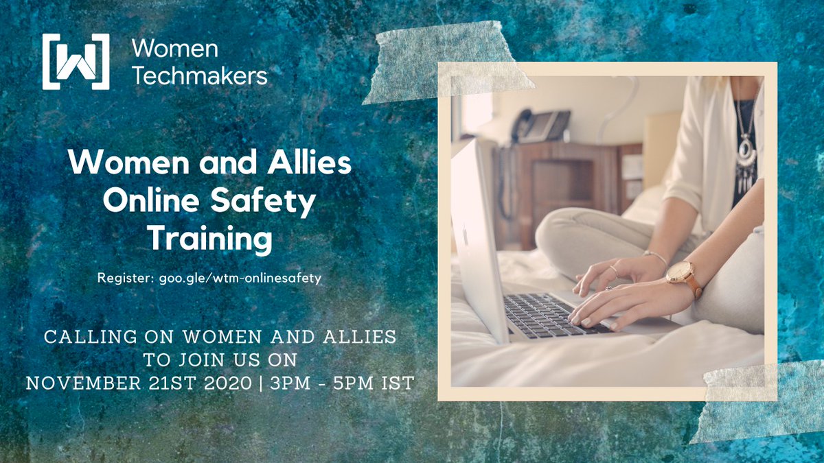 WTMBaroda's tweet photo. Hey People!!! Hope you had a safe Diwali! 🎉🎉🎊

@WtmIndia  is planning to host a women and allies #OnLineSafety  #training on social platform!
Share and Register: https://t.co/8sJNXqEtjs

#wtm @WTMBaroda @GDGBaroda https://t.co/fcHSxuR1as