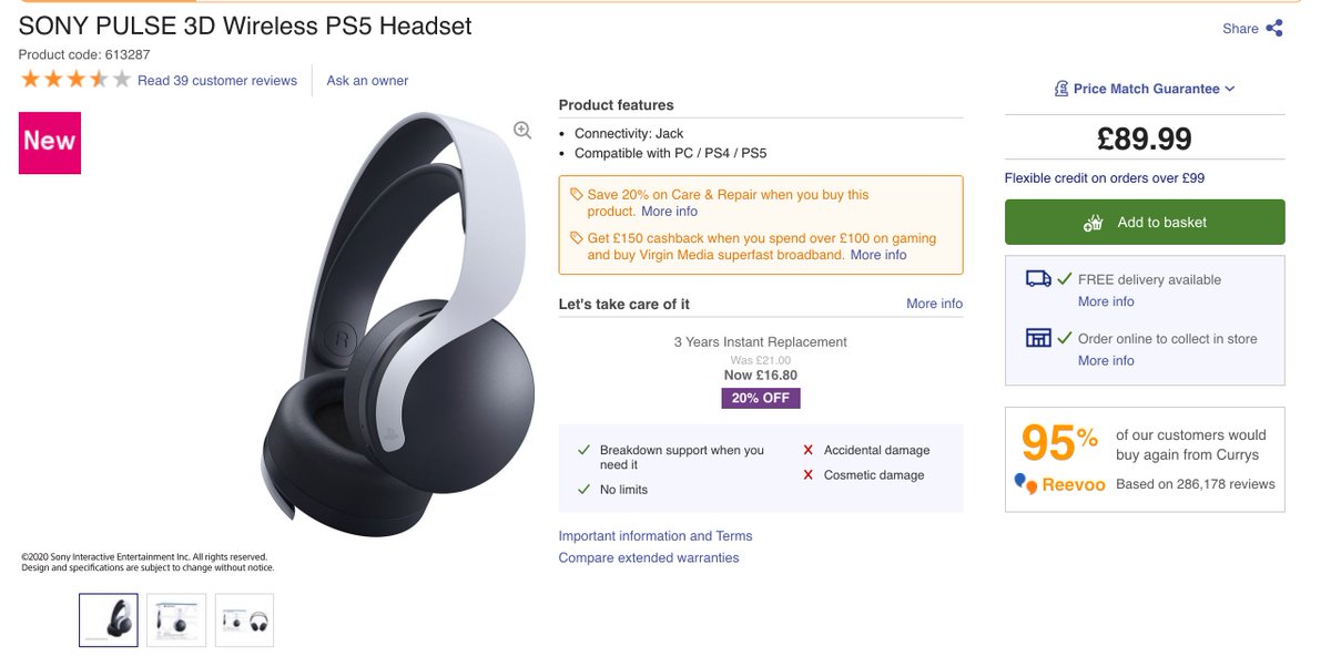 3d pulse headset currys